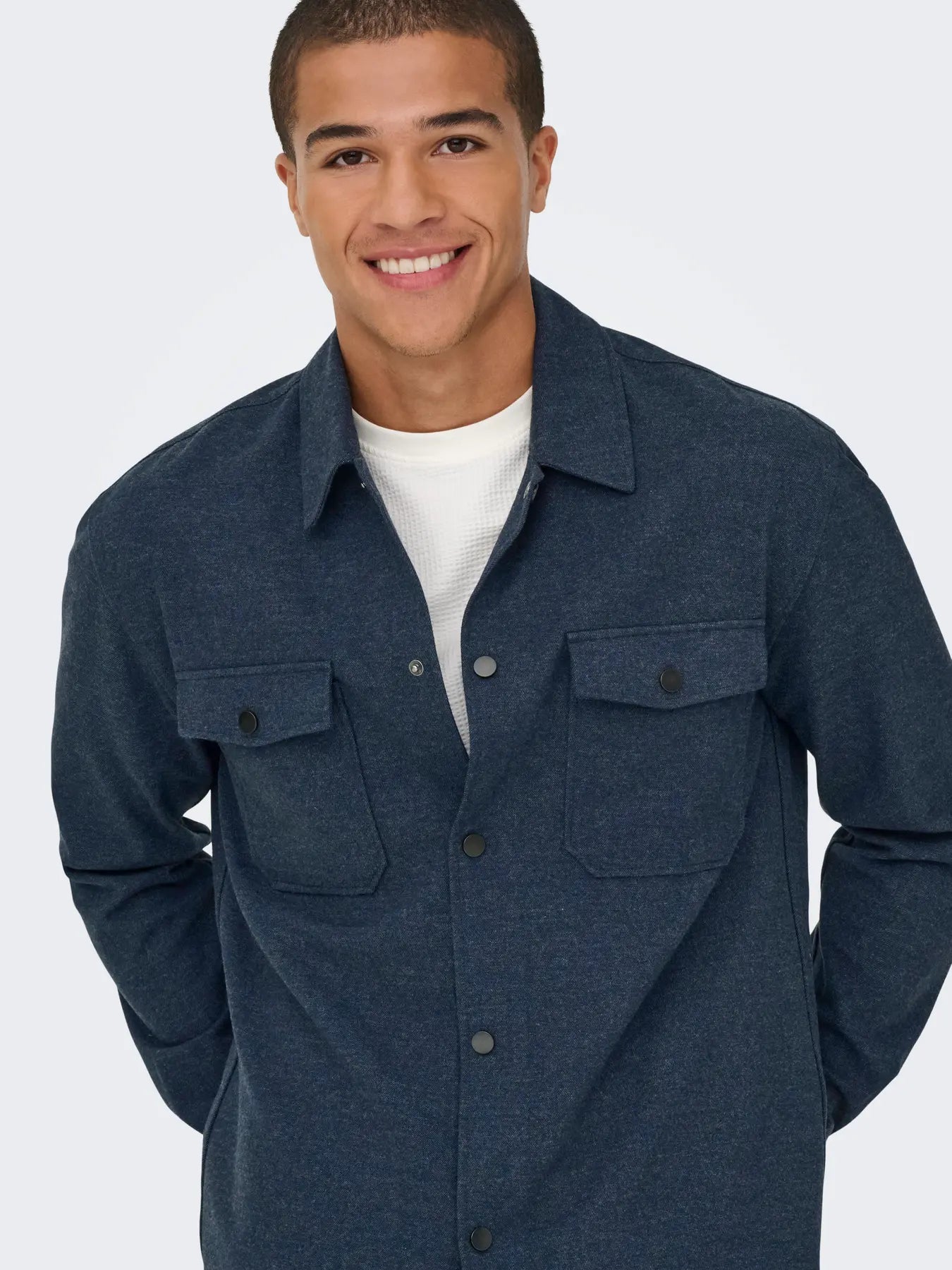 Only & Sons Mark Overshirt - Mörkblå