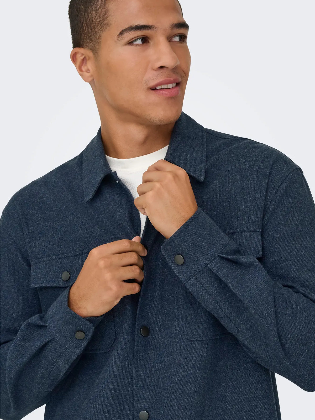 Only & Sons Mark Overshirt - Mörkblå